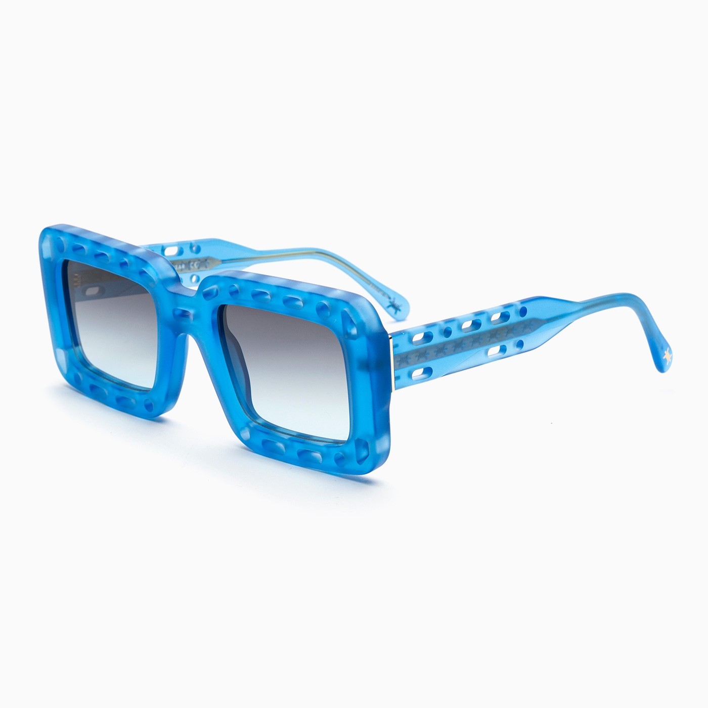 Occhiali da sole Bust Out modello Vicky in cristallo blu