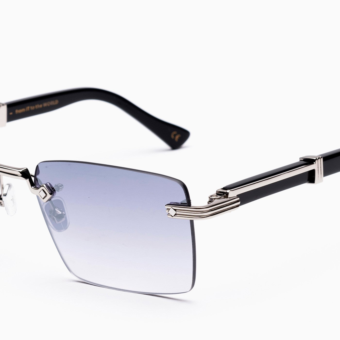 Occhiali da sole Bust Out modello Clyde Argento - Nero