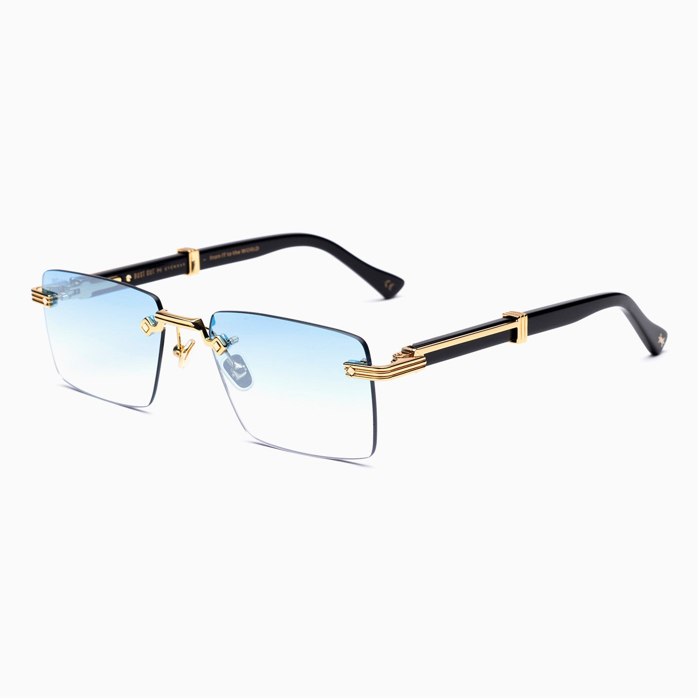 Occhiali da sole Bust Out modello Clyde Clyde Oro - Nero