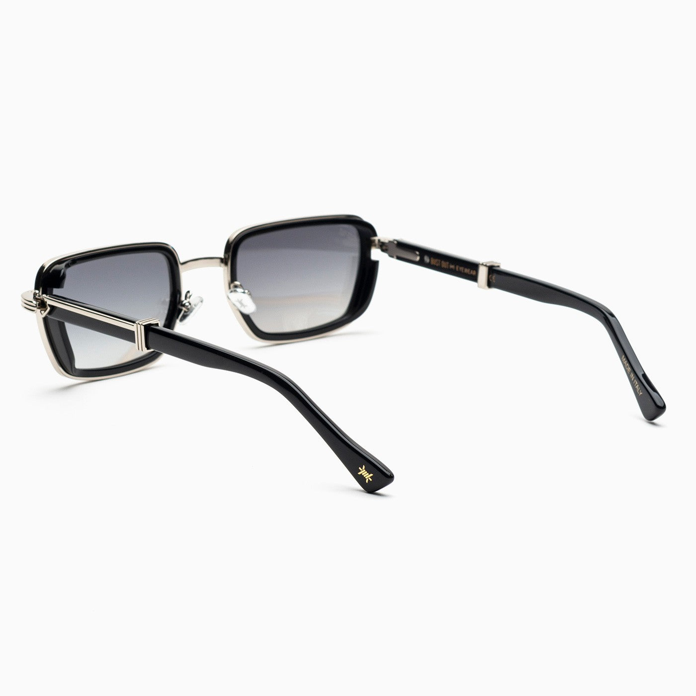 Occhiali da sole Bust Out modello Clint argento-nero