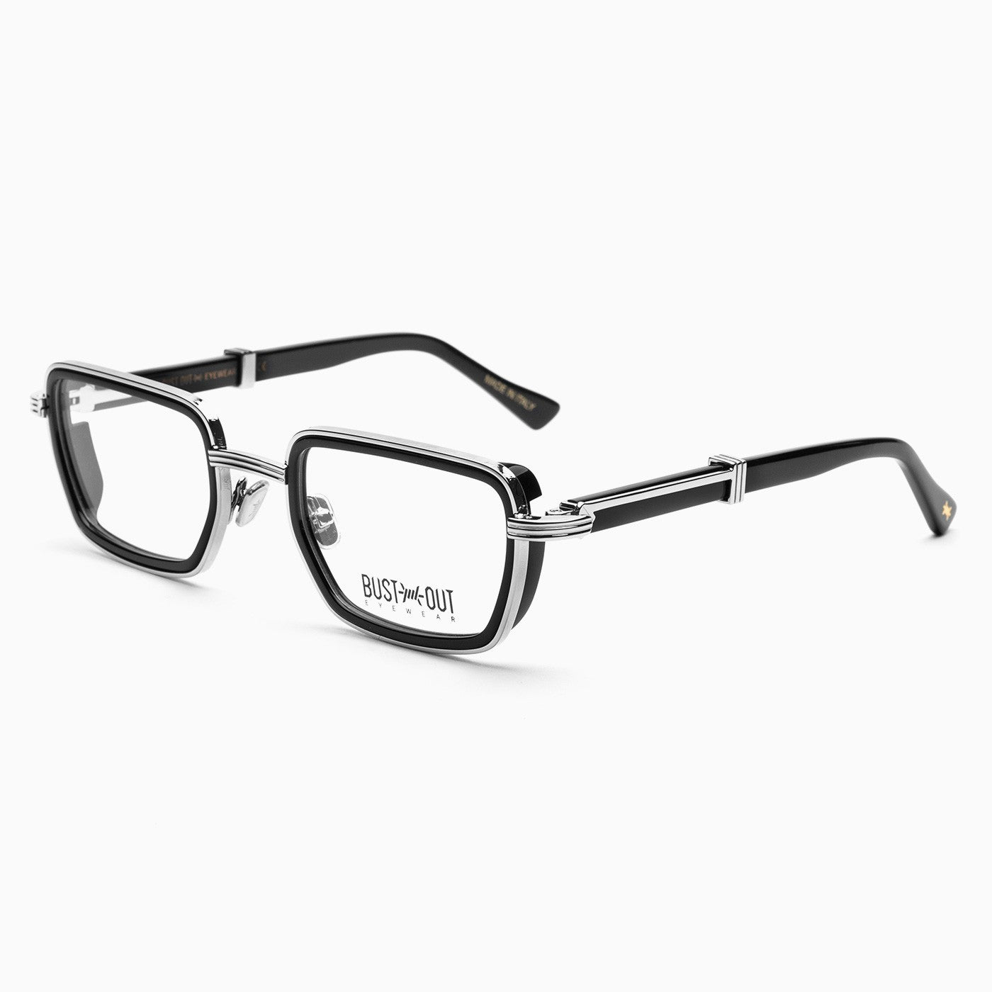Occhiali da vista Bust Out modello Clint argento-nero