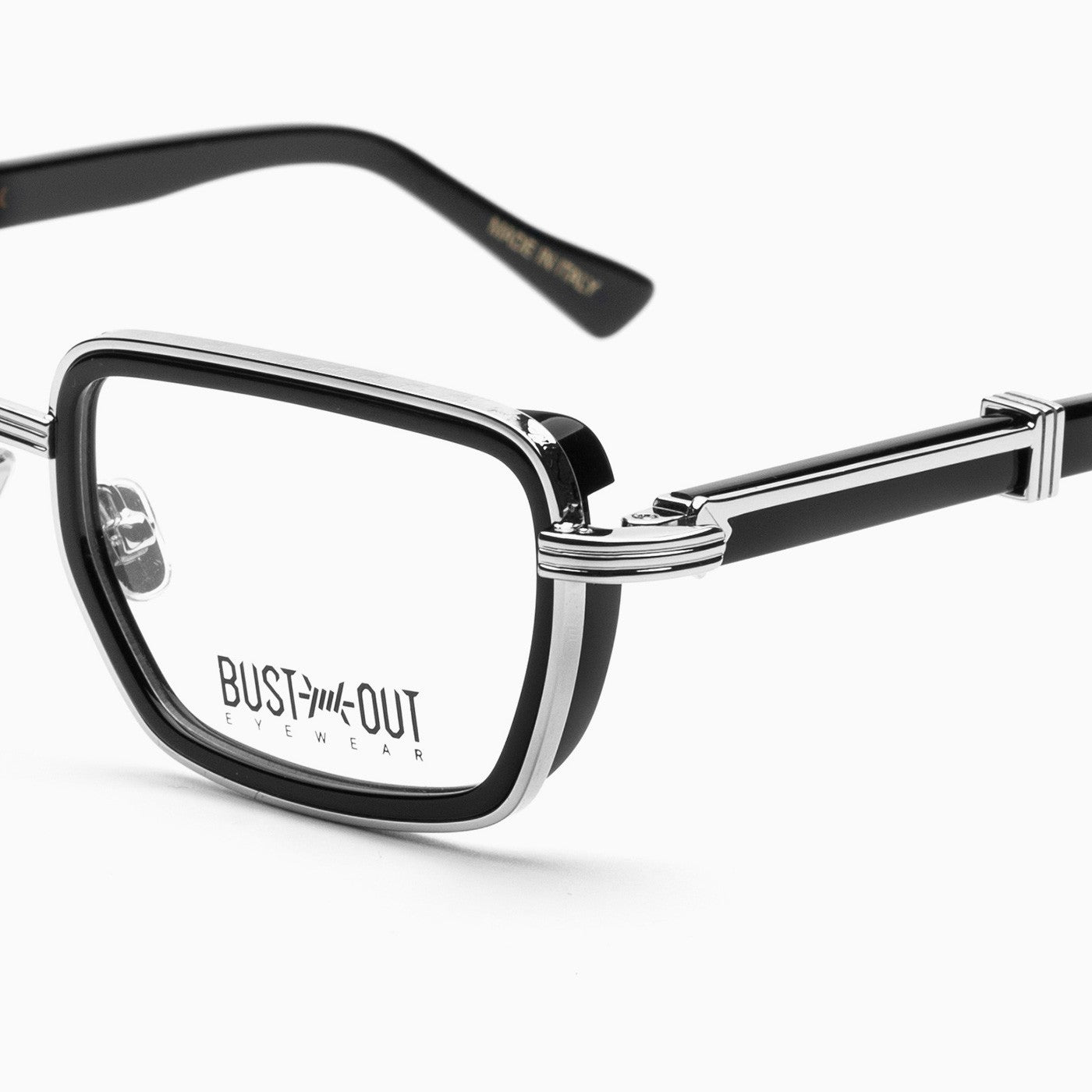 Occhiali da vista Bust Out modello Clint argento-nero