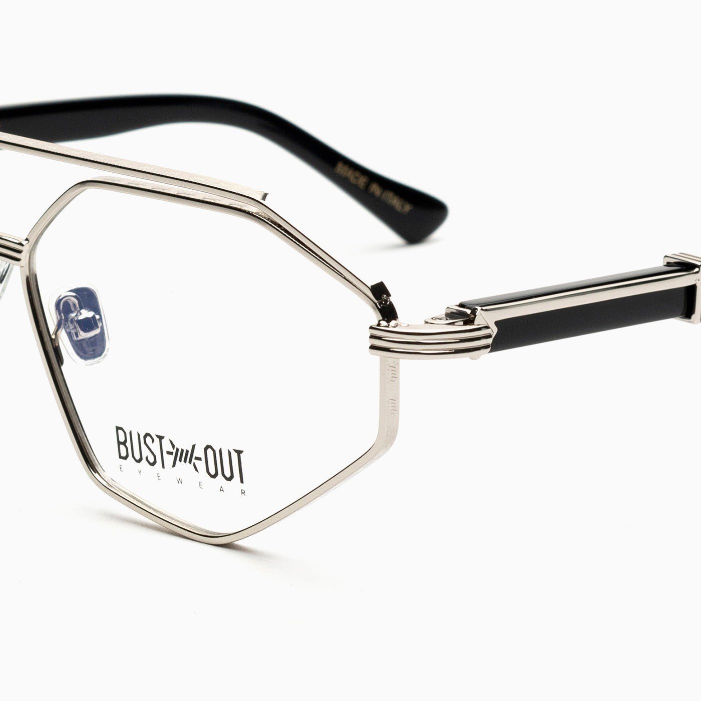 Occhiali da vista Bust Out modello Ferdinand montatura in argento - nero