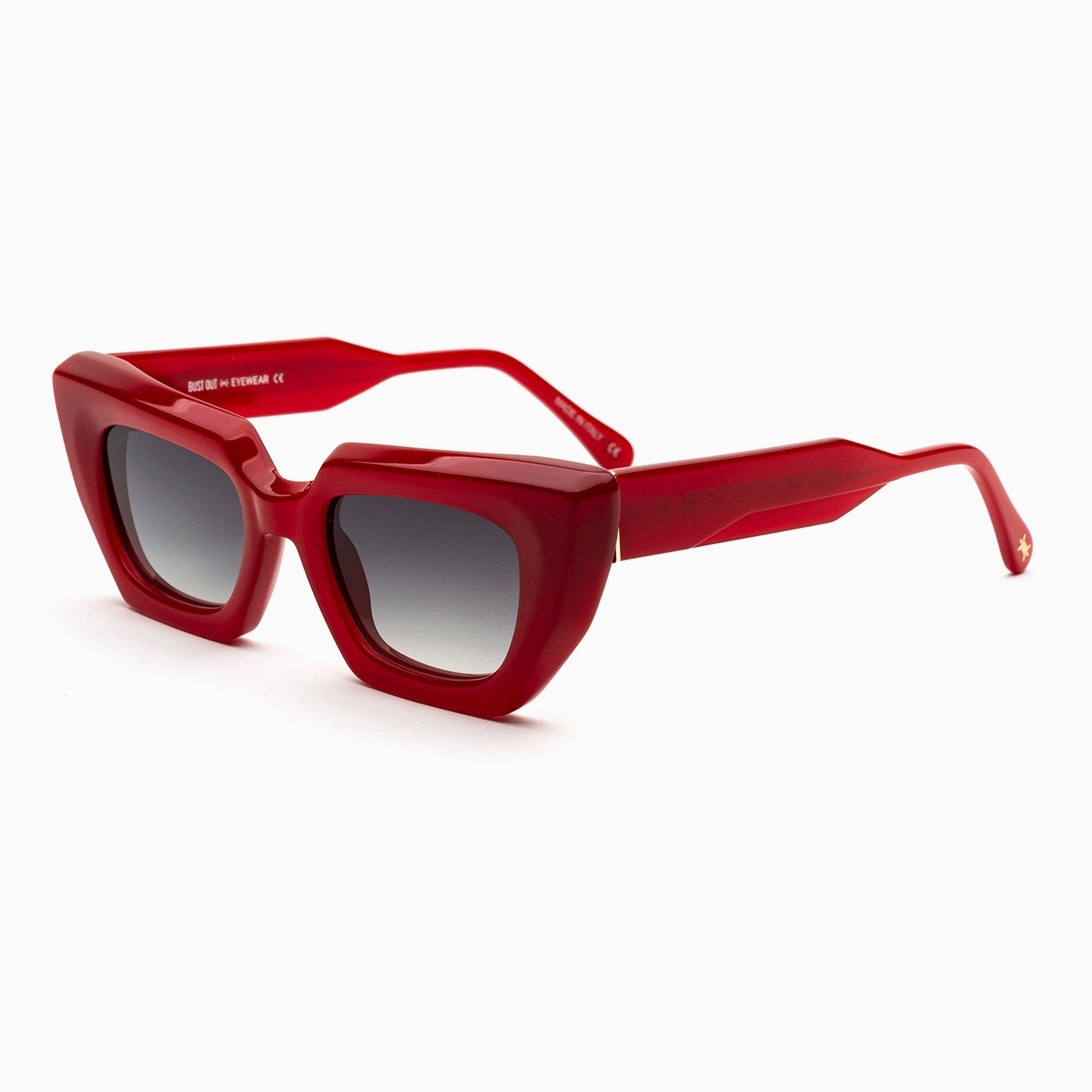Occhiali da sole Bust Out rosso con lente fumè