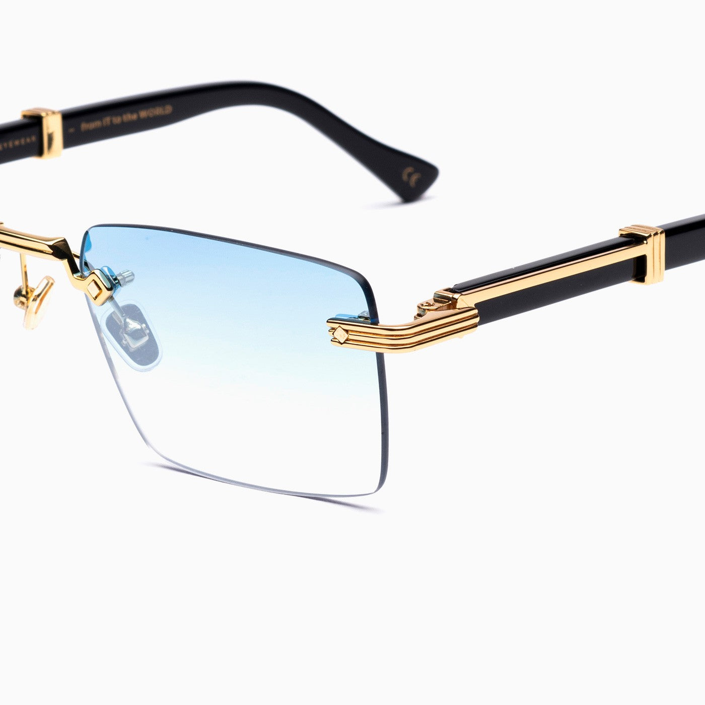 Occhiali da sole Bust Out modello Clyde Clyde Oro - Nero